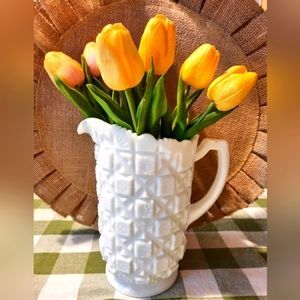 Milk Glass Pitcher